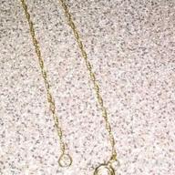 img 1 attached to 10K Gold 0.8Mm Thin Rope Chain Necklace For Women | Yellow, White Or Rose Gold review by Grant Nordstrom