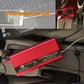 img 3 attached to 🔌 Yinleader 800W/2000W Power Inverter: DC 12V to 110V AC Converter for Car, Home, Laptop, Truck - Includes 3.1A USB Car Adapter and Cigarette Lighter (800W)