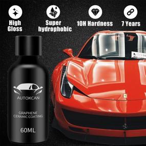 img 2 attached to 🚗 Autokcan Ceramic Coating: Enhanced 10H Graphene Coating for Car Detailing with Advanced UV Technology, Super High Gloss, Anti-Scratch, Hydrophobic Mirror Paint Sealant – 7 Years Protection