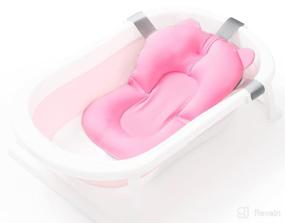 img 4 attached to Bath Cushion Floating Non Slip Portable Baby Care