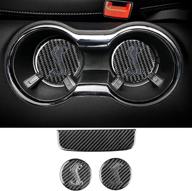 meeaotumo cup holder set: stylish interior trim accessories for ford mustang gt 2015-2022 logo