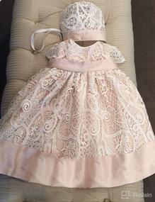 img 3 attached to 👗 Aorme Christening Gown Dress: Elegant Lace Baptism Dress for Girls 0-24 Months