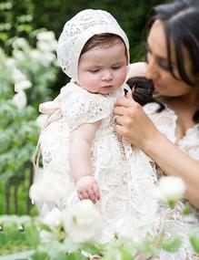 img 1 attached to 👗 Aorme Christening Gown Dress: Elegant Lace Baptism Dress for Girls 0-24 Months