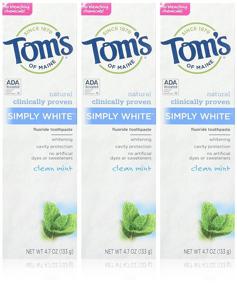 img 1 attached to 🌿 Go Natural with Toms Maine Simply White Toothpaste – A Gentle, Effective Solution