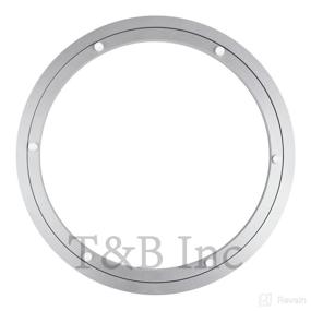 img 3 attached to 🔄 TamBee 12 Inch Aluminum Lazy Susan: Heavy Duty Metal Turntable Ring for Smooth Rotating on Dining Table - 300mm Silver Bearings Hardware