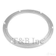 🔄 tambee 12 inch aluminum lazy susan: heavy duty metal turntable ring for smooth rotating on dining table - 300mm silver bearings hardware logo