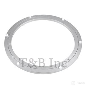 img 4 attached to 🔄 TamBee 12 Inch Aluminum Lazy Susan: Heavy Duty Metal Turntable Ring for Smooth Rotating on Dining Table - 300mm Silver Bearings Hardware