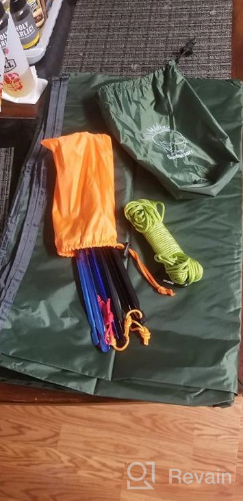 img 1 attached to Lightweight Waterproof Grassman Tent Footprint With Carrying Bag - Perfect For Camping, Hiking & Hammock Rain Tarp review by Jessie Burgos