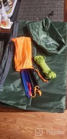 img 7 attached to Легкая водонепроницаемая палатка Grassman Footprint с сумкой для переноски - идеально подходит для кемпинга, походов и гамака от дождя