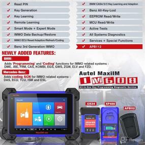 img 3 attached to Autel MaxiIM IM608 with Upgraded XP400: 2022 Top Car Key Fob Programming Diagnostic Scan Tool with ECU Coding, Bi-Directional Control & Active Test, 31+ Maintenance Services [Valued $659] & APB112