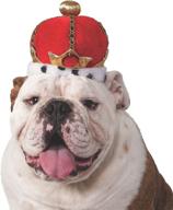 👑 regal royal pets: rubie's king's crown costume accessory for medium/large pets, multicolor delight logo
