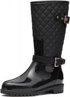 gracosy women's rain boots: waterproof, anti-slip & lightweight fashion garden shoes logo