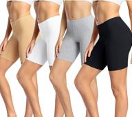 wirarpa women's cotton boy shorts: anti-chafing and soft biker shorts, plus 4-pack panties логотип