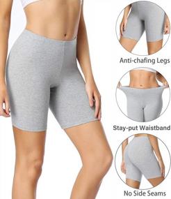 img 3 attached to Wirarpa Women'S Cotton Boy Shorts: Anti-Chafing And Soft Biker Shorts, Plus 4-Pack Panties