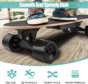 img 1 attached to OppsDecor Electric Skateboard - Remote-Controlled Longboard For Adults & Teens, 7 Layers Maple Deck, 12 MPH Top Speed & 10 Miles Range (US Stock)