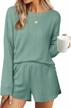 stay cozy and stylish with merokeety women's casual cable knit pajama sets logo