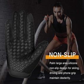img 1 attached to Lorpect Full Palm Protection Extra Grip Workout Gloves For Gym Weight Lifting Training Fitness Exercise WODs Yoga Golf