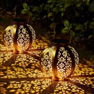 enhance your outdoor space with oxyled solar lanterns - 2 pack hanging decorative lights for garden, patio, and more! logo
