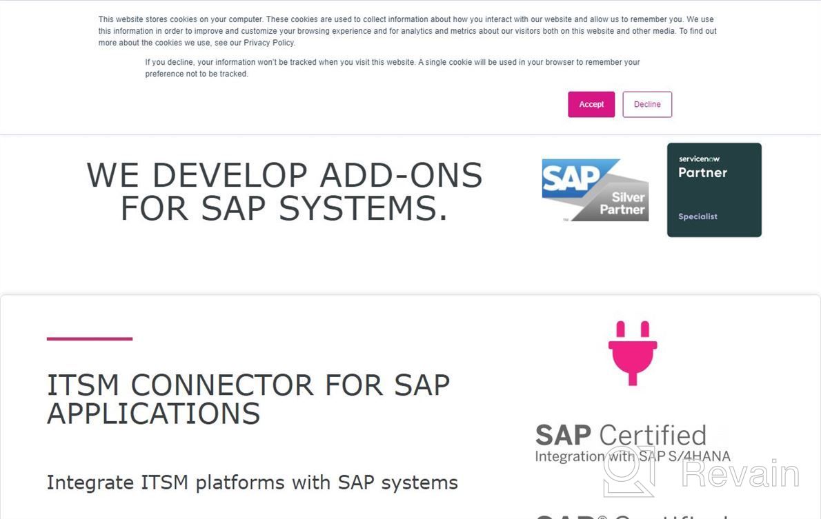 img 1 attached to ITSM Connector for SAP review by Donald Cummings