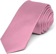 tiemart blush skinny solid necktie: stylish men's accessory bundle with ties, cummerbunds, and pocket squares логотип