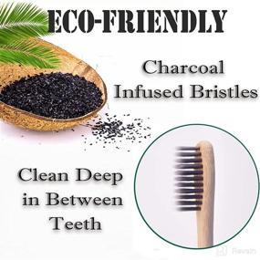 img 3 attached to 🎋 Bamboo Charcoal Toothbrush: Ultimate Vegan Toothbrush for a Refreshing Clean