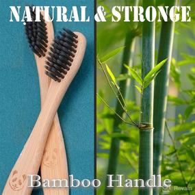 img 2 attached to 🎋 Bamboo Charcoal Toothbrush: Ultimate Vegan Toothbrush for a Refreshing Clean