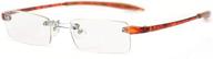 👓 enhance reading clarity with optx 20/20 ecoclear ice bio based reading glasses logo