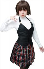 img 4 attached to Makoto Niijima Cosplay Costume Dress For Women - C-ZOFEK P5 Uniform Outfit