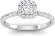 💍 10k white diamond engagement ring for women - 2 carat tw. логотип