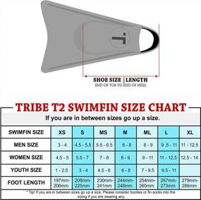 img 3 attached to High Performance Tribe T2 Swimfins For Snorkeling, Bodyboarding, Surfing, And Swimming - Suitable For Youth, Kids, Women, And Adults