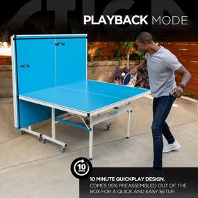 img 1 attached to Stiga XTR Ping-Pong Tables - All-Weather Indoor/Outdoor Tables With QuickPlay Design For High Performance