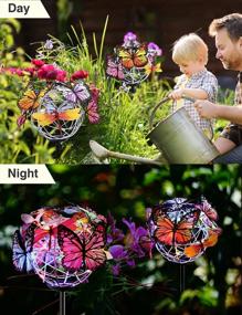 img 3 attached to Enhance Your Garden With Aiscool Butterfly Solar Lights - Waterproof Decorative Stake Lights For Garden And Yard Pathway (2 Pack)
