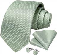 dibangu однотонный шелковый мужской галстук и нагрудный платок с тканым узором, формальный галстук, включая запонки для оптимального стиля логотип