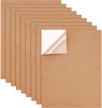 set of 10 self-adhesive cork sheets - 17.7x13.8 inches and 1mm thick - ideal for diy crafts, coasters, wall décor, and insulation backing supplies logo