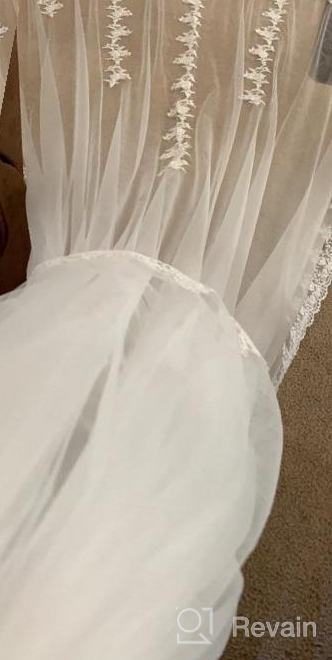 img 1 attached to Faiokaver Cathedral Length Wedding Veil With Floral Lace Appliques - Perfect For Brides! review by Jon Cherian