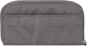 img 1 attached to Travelon Double Zip Wallet 👛 in Smoke: Stylish and Functional Travel Accessory