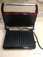 img 2 attached to Sandwich maker Kitfort KT-1609 Panini Maker, red review by Ewa Ewunia ᠌