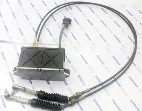img 1 attached to SINOCMP Excavator E320D 320D Throttle Electric Motor, 2 Cables 7 Pins Square Plug Stepping Motor Accelerator Assembly - 6 Month Warranty