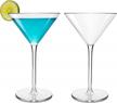 michley unbreakable tritan plastic martini glasses 8.7oz, dishwasher safe, wedding party gifts - set of 2 logo