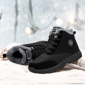 img 2 attached to Warm And Waterproof Snow Boots For Women - Stylish And Lightweight Anti-Slip Winter Ankle Boots With Fur Lining, Ideal For Hiking And Fashion