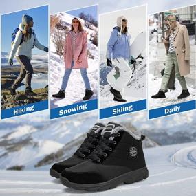 img 1 attached to Warm And Waterproof Snow Boots For Women - Stylish And Lightweight Anti-Slip Winter Ankle Boots With Fur Lining, Ideal For Hiking And Fashion