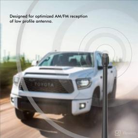 img 2 attached to 📶 Enhance FM/AM Reception with Rydonair Antenna | Compatible with Toyota Tundra 2000-2022 | 9 Inches Flexible Rubber Replacement