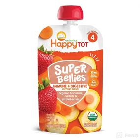 img 1 attached to 🥦 Nutritious Stage 4 Happy Tot Organics Super Bellies Pack - Banana, Carrot, and Strawberry - 16 Pouches, 4 Ounces Each