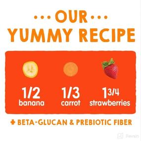 img 2 attached to 🥦 Nutritious Stage 4 Happy Tot Organics Super Bellies Pack - Banana, Carrot, and Strawberry - 16 Pouches, 4 Ounces Each