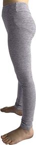 img 1 attached to 🏋️ POPINJAY Workout Leggings for Girls: Charcoal Heather Leggings for Active Girls