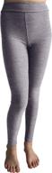 🏋️ popinjay workout leggings for girls: charcoal heather leggings for active girls logo