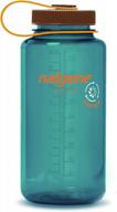 50% recycled plastic: nalgene sustain 32oz wide mouth water bottle - bpa-free & eco-friendly! logo