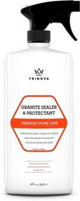 img 4 attached to 🏢 Granite Sealer & Protector – Top Stone Polish, Protectant & Care Product – Effortless Maintenance for Spotless Countertop Surface, Marble, Tile – Streak-Free, Stain-Free, Haze-Free Solution - 18 OZ - TriNova