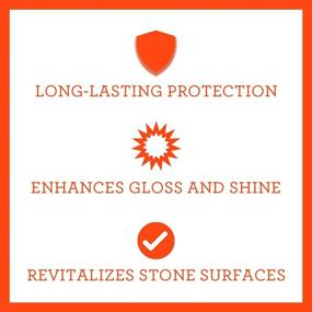 img 3 attached to 🏢 Granite Sealer & Protector – Top Stone Polish, Protectant & Care Product – Effortless Maintenance for Spotless Countertop Surface, Marble, Tile – Streak-Free, Stain-Free, Haze-Free Solution - 18 OZ - TriNova