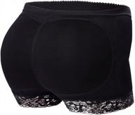 женские бесшовные шорты с подтягивающими ягодицами и трусиками с подкладкой для улучшения формы тела и комфорта, черный, маленький размер логотип